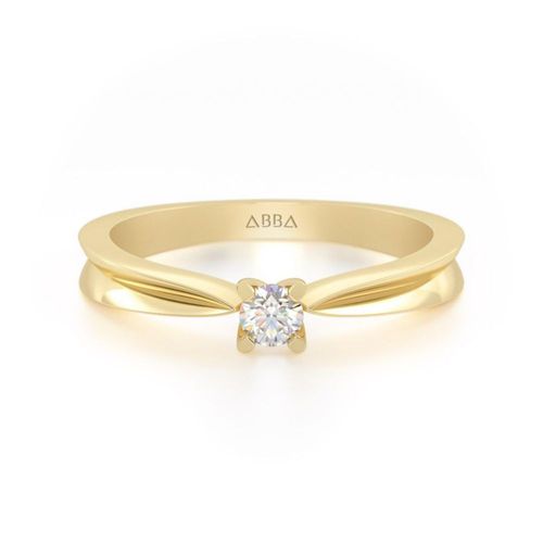 Anillo de Compromiso Cloe 10k Oro Abba Joyas