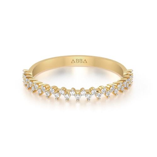 Anillo Churumbela Zig Zag 10k Oro Abba Joyas