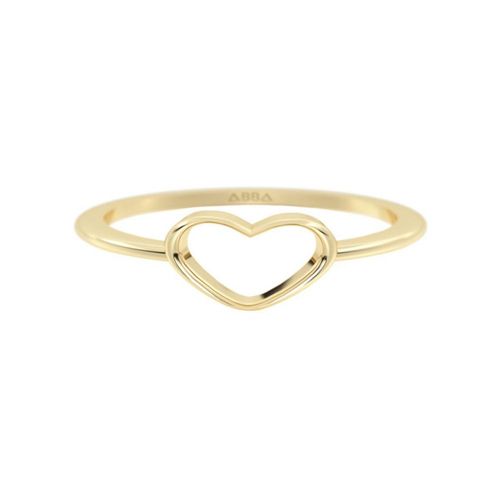 Anillo Promesa Corazón Dolce 10k Oro Abba Joyas