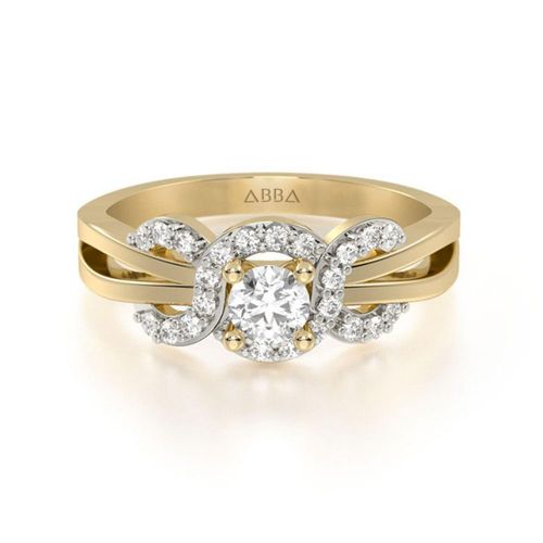 Anillo de Compromiso Livy 10k Oro Abba Joyas