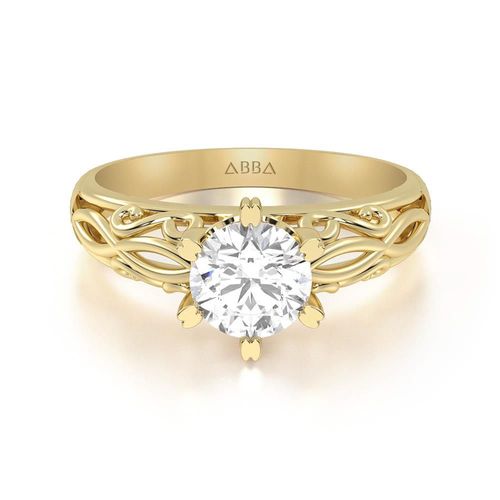 Anillo de Compromiso Avalon 10k Oro Abba Joyas