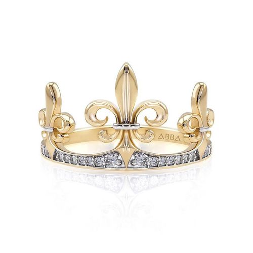Anillo de Caballero Corona Honor 10k Oro Abba Joyas