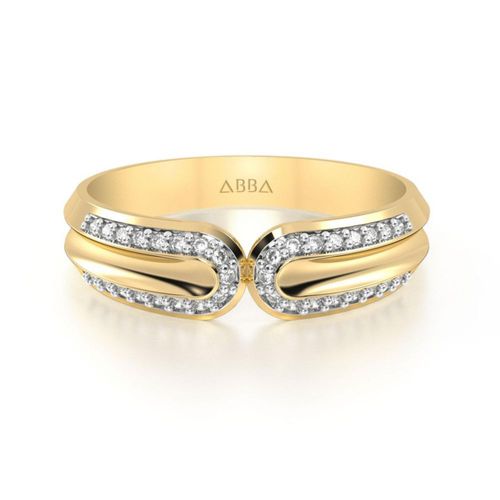 Argolla de Matrimonio Dama Ferrara 10k Abba Joyas