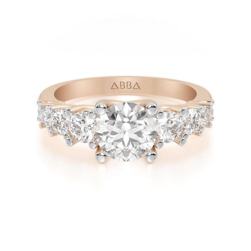 Anillo de Compromiso Luzía 10k Oro Rosa Abba Joyas