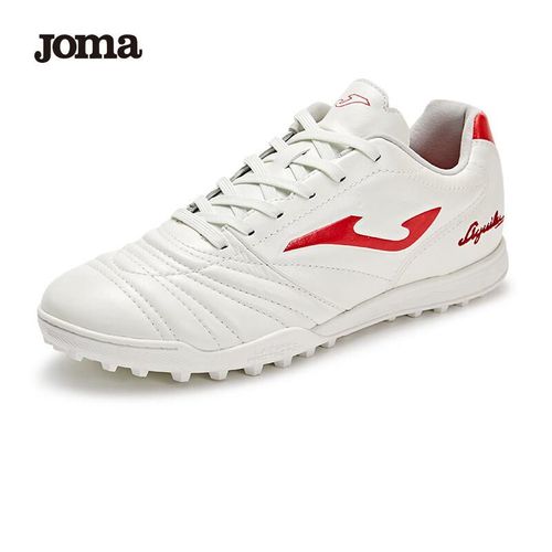 Tenis De Fútbol Joma Aguila Blanco Y Rojo Cuero De Canguro Tf