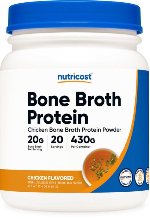 Caldo de huesos de pollo Protein Nutricost 20 porciones