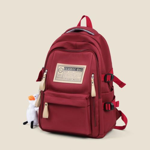 Mochila Viney Compartimento Para Laptop Rojo