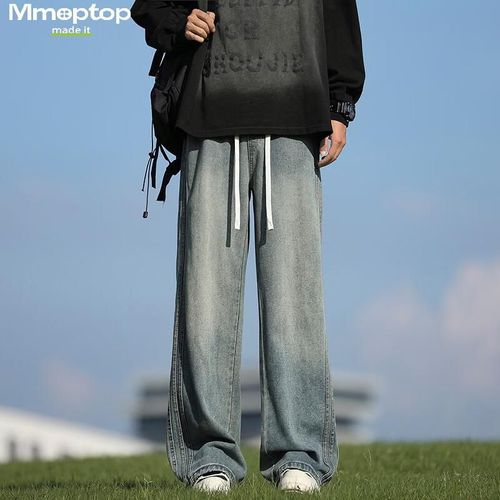 Jeans Mmoptop Recto Pierna Ancha Azul