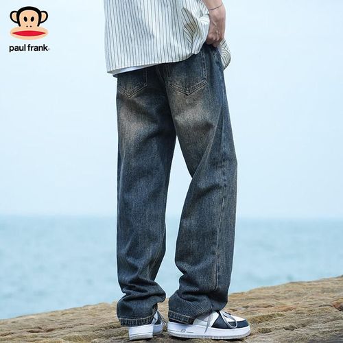 Jeans Paul Frank Pierna Recta Felpa Azul Para Hombre