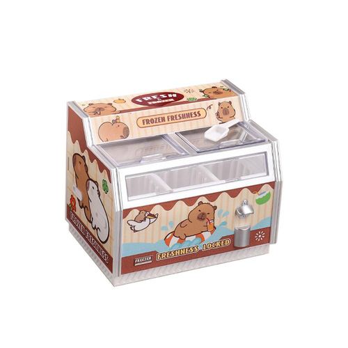 Minicongelador magnético para casas de muñecas: un juego de simulación que incluye minihelados y postres, con decoraciones magnéticas. HOGAWAY