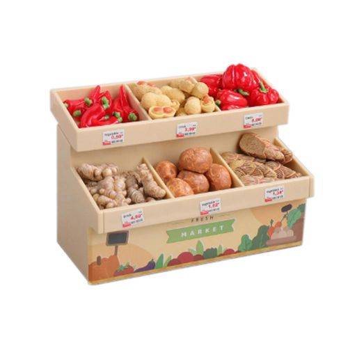Vitrina de Verduras en Miniatura para Supermercado de Juguete - Set de Alimentos Simulados para Casitas de Muñecas y Juego de Imitación.HOGAWAY