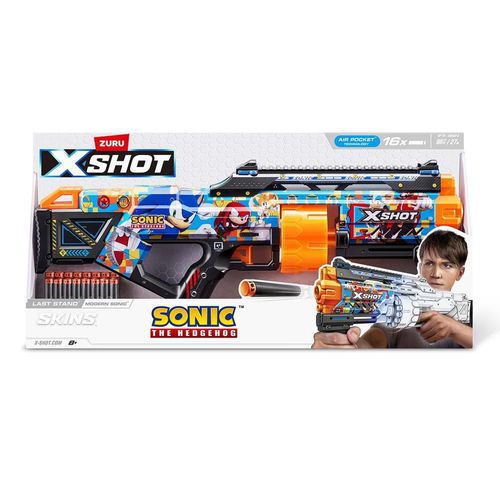 Zuru x-shot pistola de juguete skins last stand modern sonic 16 dardos