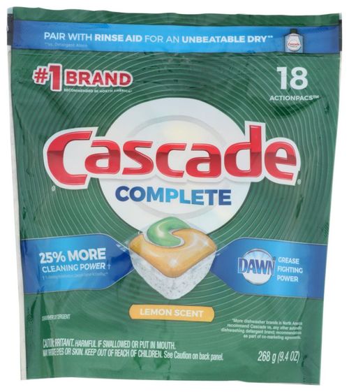 Vajilla Pods Cascade Complete ActionPacs 18 con aroma a limón