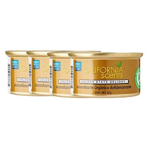 Ambientador California Scents Golden State Delight paquete de 4