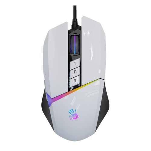 Ratón para juegos Bloody W60Max con cable RGB FPS 10000 CPI Pandawhite