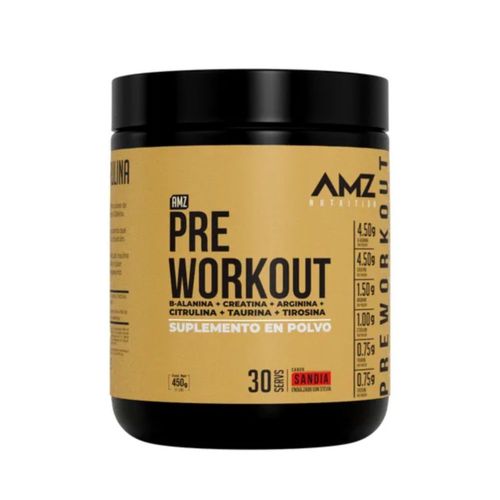 AMZ Pre Workout 30 Servs Proteína sabor Sandía