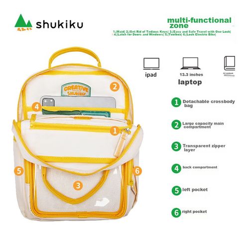 Mochila Shukiku Diseño Galletas Limón