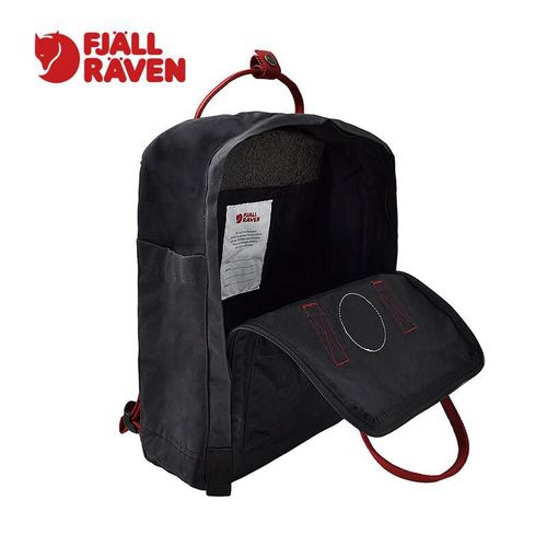 Mochila Fjallraven Kanken 23510-550 Negro Con Rojo