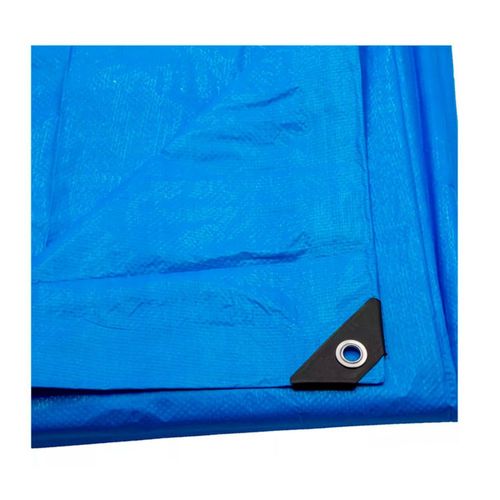 Lona De Polietileno Uso Rudo Termosellada Azul 110 Gr 6x12 M