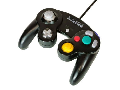 Controlador Nintendo GameCube reacondicionado (negro) (renovado)