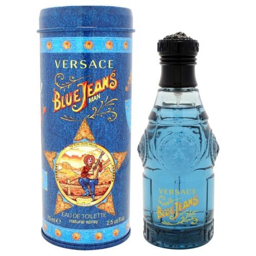 Eau de toilette Versace Blue Jeans para hombre 75 ml