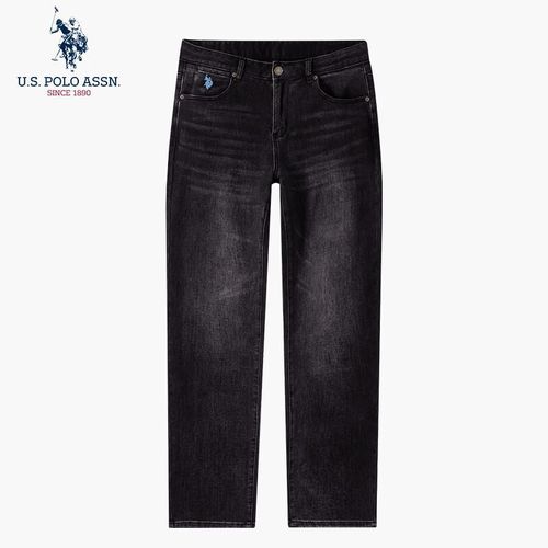 Pants U.S. Polo Assn Corte Recto Algodón Gris Carbón Para Hombre