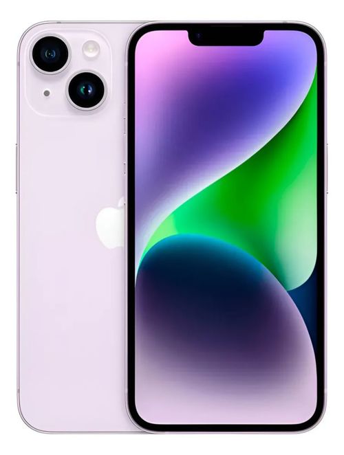 iPhone 14 128GB Morado (Solo eSIM) - Grado A Excelente. Pantalla 6.1", Chip A15 Bionic y Modo Acción. Estado impecable y 100% funcional. ¡Como nuevo!