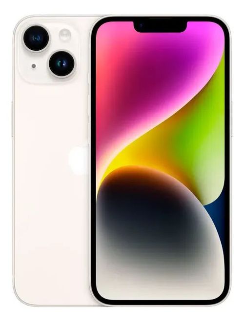 iPhone 14 128GB Plateado (Solo eSIM) - Grado A Excelente. Pantalla 6.1" Super Retina, Chip A15 y Modo Acción. Estado impecable y calidad garantizada.