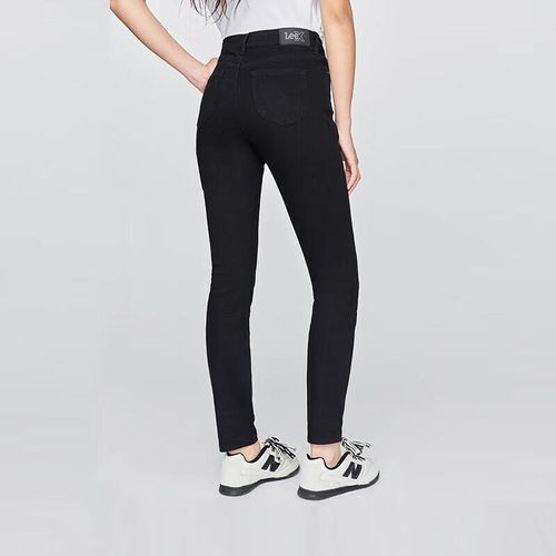 Jeans Lee Cintura Alta Negro Para Mujer