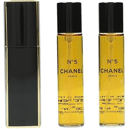 Eau de Parfum en aerosol número 5 de Perfume CHANEL 60 ml y 2 recambios