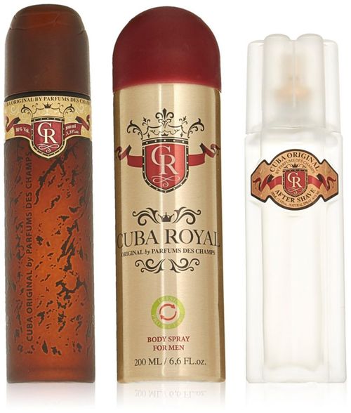 Set de regalo Cuba Royal de Cuba para hombre 3 piezas