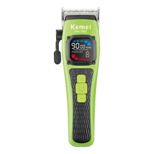 Máquina Cortapelo Kemei Km-1862 Verde Lima 9000 Rpm