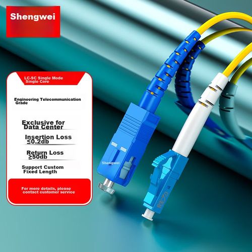 Cable Shengwei FSC-108A SC a LC Monomodo 3m Negro