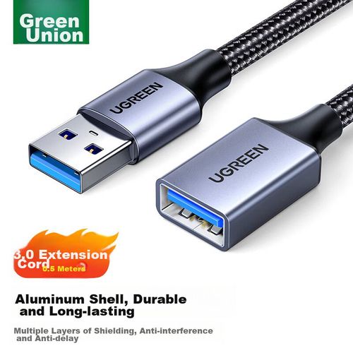 Extensor USB UGREEN US115 USB 3.0 macho a hembra Negro