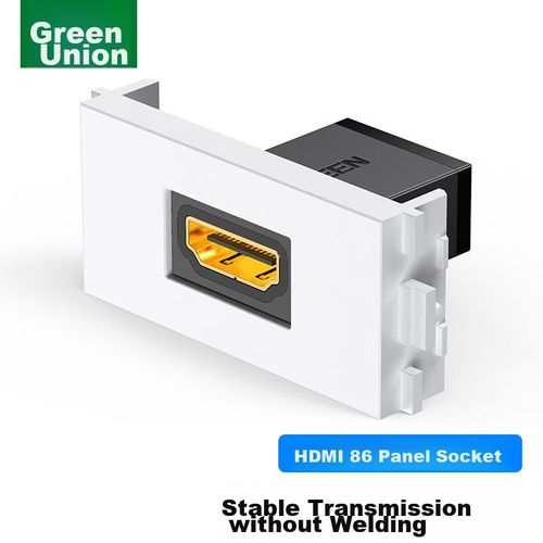 Panel HDMI UGREEN MM113 Tipo 86 Hembra a Hembra Blanco
