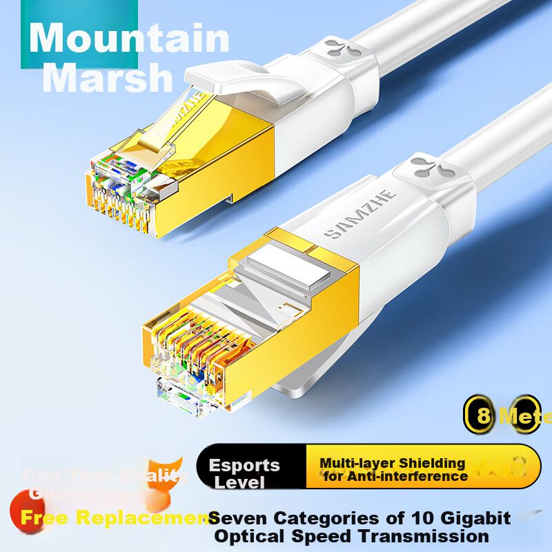 Cable Ethernet SAMZHE Seven RJ45 RJ45 Blanco