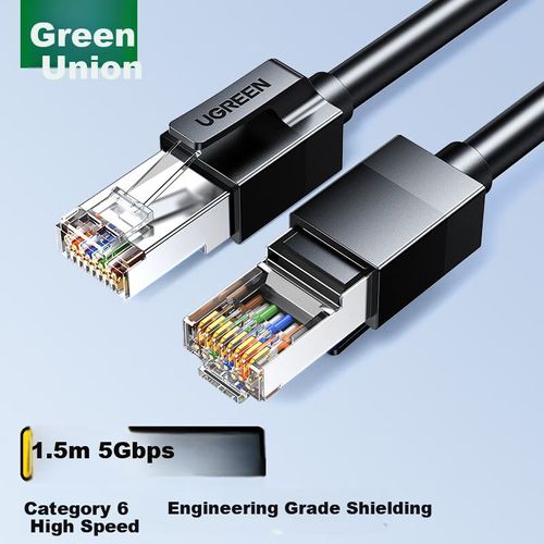Cable Ethernet UGREEN 55171 Cat6 Blindado Negro