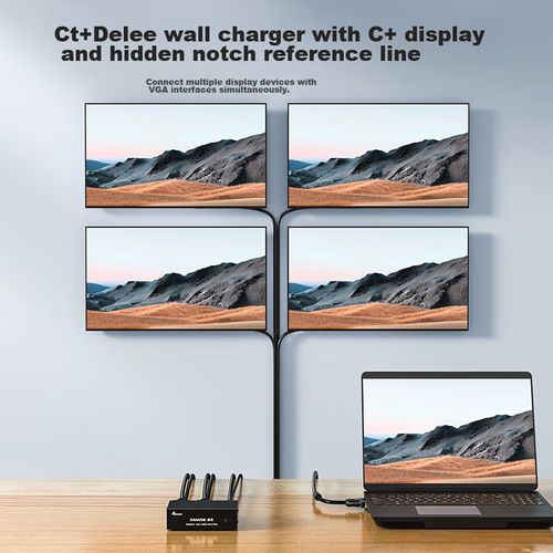 Divisor SAMZHE HV-802W VGA 1 entrada 2 salidas Negro