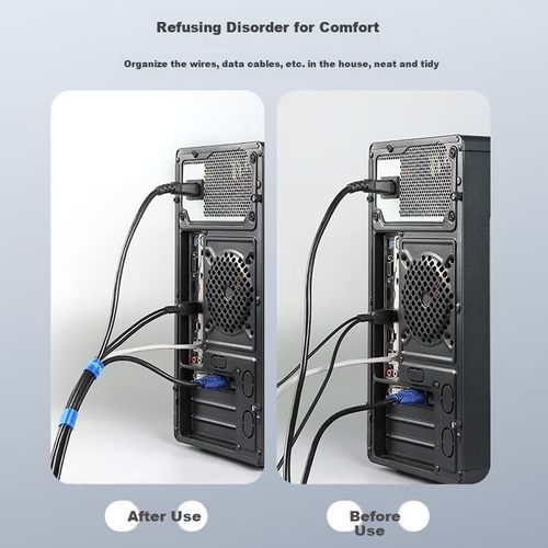 Organizador Shengwei CMP2010B Velcro 1m Azul