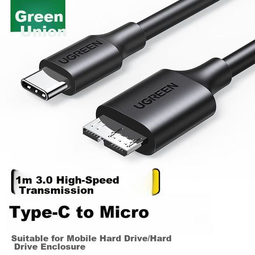 Cable UGREEN Tipo C a Micro USB 3.0 Negro