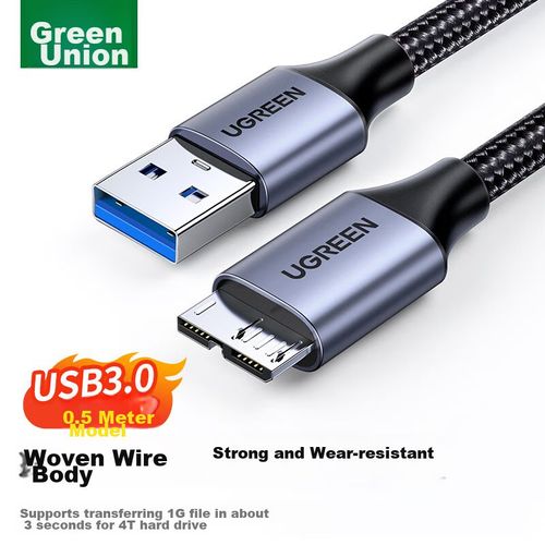 Cable UGREEN USB 3.0 USB A USB B Negro