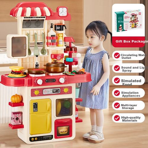 Cocina De Juguete Xinge Modelo Realista Con Luces Y Sonidos