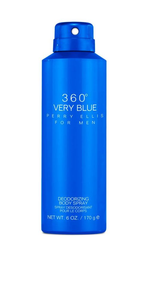 Spray corporal Perry Ellis 360° Very Blue para hombre 236 ml