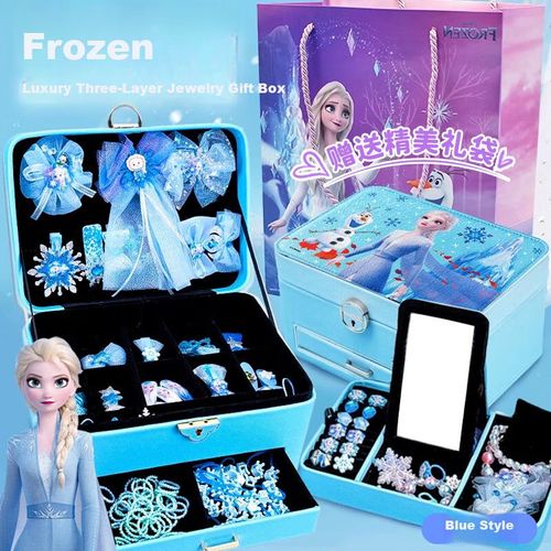 Set De Joyería Disney Frozen Deluxe En Caja De Regalo