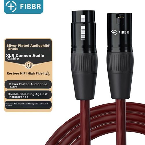 Cable FIBBR F-AC12-XLR XLR macho XLR hembra Negro