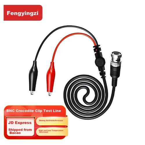 Cable Fengyingzi FYZ-HR74 BNC macho a pinza de cocodrilo Rojo y negro