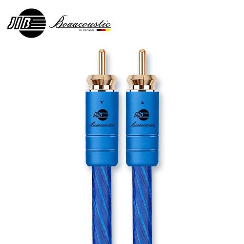 Cable JIB BM-001 RCA macho a macho coaxial plata