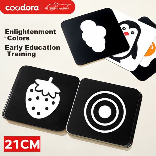 Tarjetas De Estimulación Visual Coodora Para Bebés 0-3 Meses Tamaño Grande
