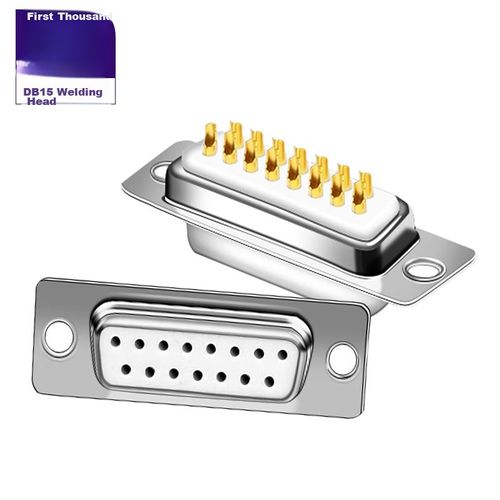 Conector SHOCHAN SQ-DB104 hembra DB15 soldado Dorado