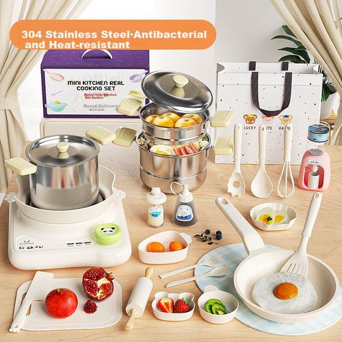 Set De Cocina Li Xiang Mini Con Utensilios De Piedra Maifan